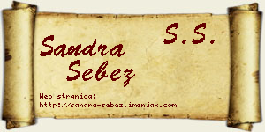 Sandra Šebez vizit kartica